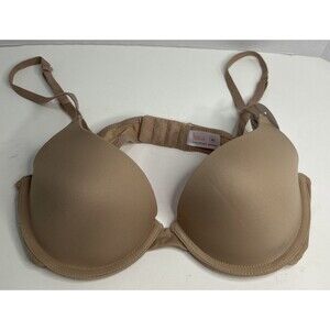 NWT Flirtitude Bra 36B Tshirt Bra My Fave Push Up Nude Pink Adjustable Comfy